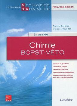 Chimie 1re année BCPST-Véto