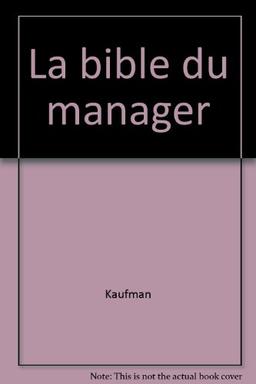 La Bible du manager