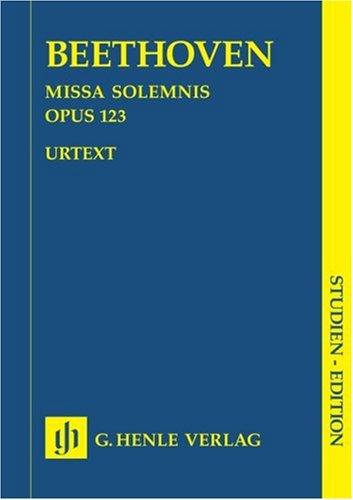 Missa Solemnis d-Dur Op 123. Gemischter Chor, Orchester; Studien-Edition