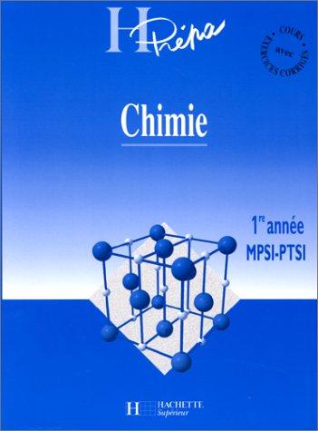 Chimie, 1re année, MPSI et PTSI