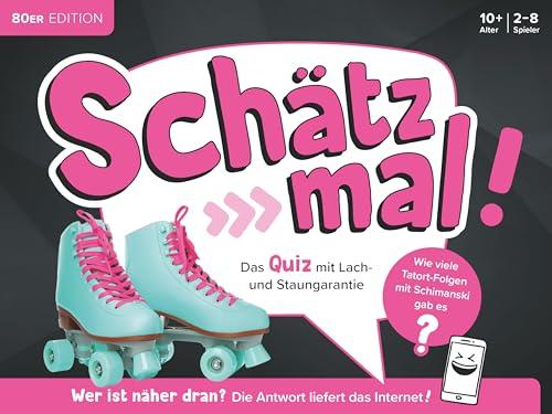 Schätz mal! 80er Edition: Das Quiz mit Lach- und Staungarantie I Ab 10 Jahre I 2-8 Spieler I Spiele-Block