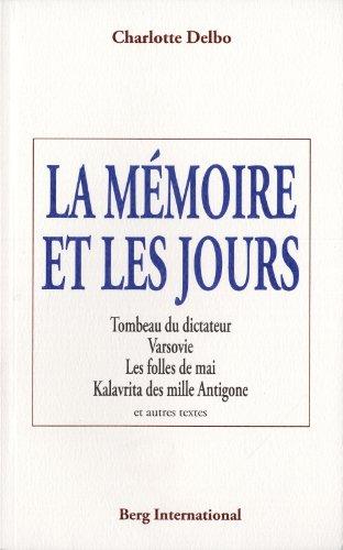 La mémoire et les jours