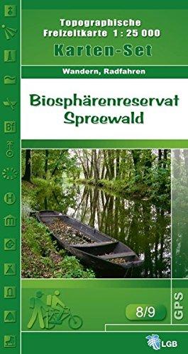 Set Biosphärenreservat Spreewald: Topographische Freizeitkarte 1:25000 (Topographische Freizeitkarte 1:25000, Land Brandenburg)