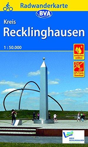 Radwanderkarte BVA Kreis Recklinghausen, 1:50.000, reiß- und wetterfest, GPS-Tracks Download (Radwanderkarte 1:50.000)