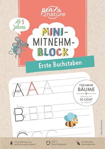 Mini-Mitnehm-Block Erste Buchstaben: Spielerisches Buchstaben-Training im handlichen Mini-Format | perfekte Kinderbeschäftigung für unterwegs | Ab 5 Jahren