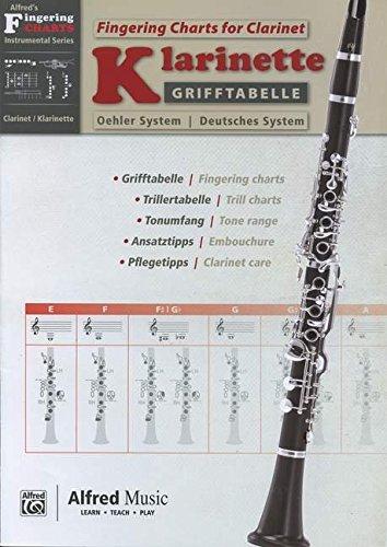 Alfred's Fingering Charts Instrumental Series: Grifftabelle Klarinette Deutsches System | Fingering Charts Bb-Clarinet Oehler System  |  Klarinette  |  Buch