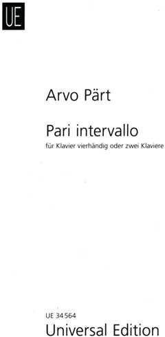 Pari intervallo : für Klavier 4-händig Partitur