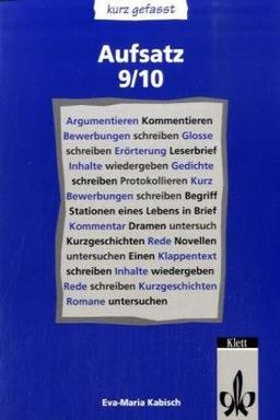 Aufsatz. 9./10. Schuljahr. (Lernmaterialien)