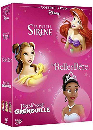 Coffret la petite sirène ; la belle et la bête ; la princesse et la grenouille [FR Import]