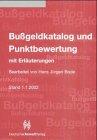 Bussgeldkatalog und Punktbewertung