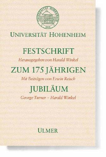 Universität Hohenheim, Festschrift zum 175jährigen Jubiläum