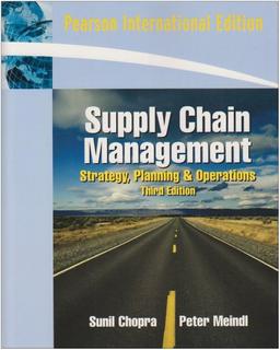 Supply Chain Management: Strategy, Planning and Operation