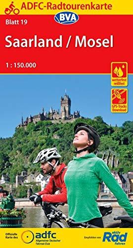 ADFC-Radtourenkarte 19 Saarland /Mosel 1:150.000, reiß- und wetterfest, GPS-Tracks Download (ADFC-Radtourenkarte 1:150000)