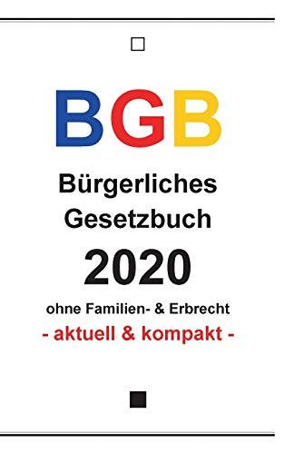 BGB: Bürgerliches Gesetzbuch 2020