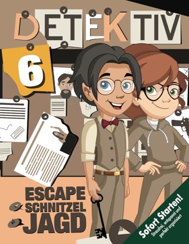 Escape Schnitzeljagd Detektiv / Geheimagent Kindergeburtstag ab 6 Jahren: Spannende Escape-Spiele & Rätsel, geheime Truhe entschlüsseln, Brief ... Flaschendrehen etc. (Bravo Schatzsuche)