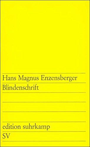 Blindenschrift (edition suhrkamp)