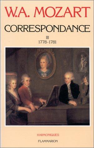 Correspondance. Vol. 3. 1778-1781