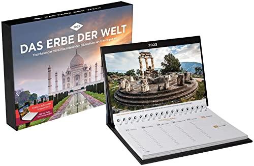 Das Erbe der Welt Tischkalender 2023 (KUNTH Tischkalender mit Wochenplaner)