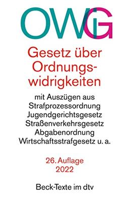 Gesetz über Ordnungswidrigkeiten (Beck-Texte im dtv)