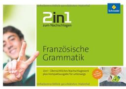 2in1 zum Nachschlagen: Französische Grammatik