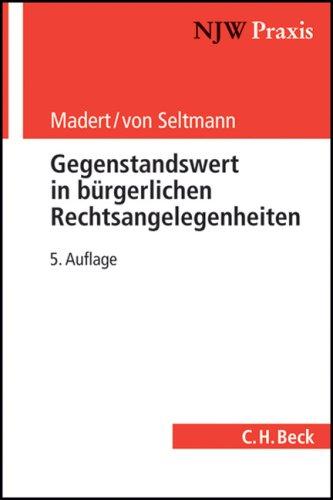 Der Gegenstandswert in bürgerlichen Rechtsangelegenheiten