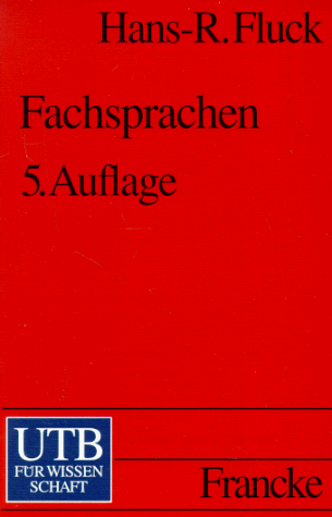 Fachsprachen. Einführung und Bibliographie