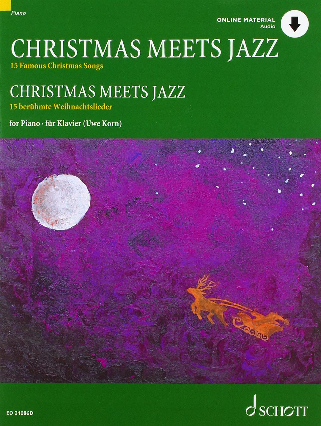 Christmas Meets Jazz: 15 berühmte Weihnachtslieder. Klavier.