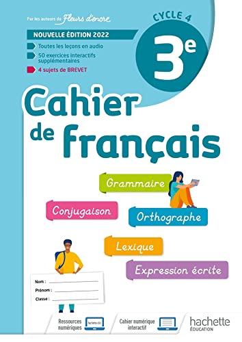 Cahier de français 3e, cycle 4