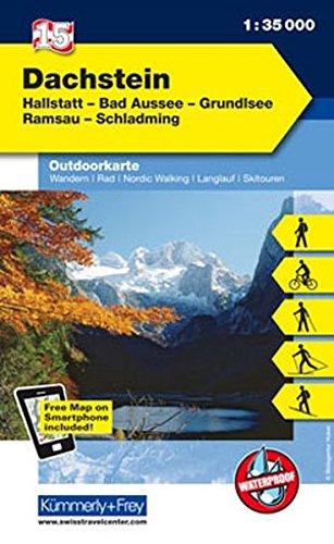 Dachstein, Hallstatt, Bad Aussee, Grundlsee, Ramsau, Schladming: Nr. 15, Outdoorkarte Österreich, 1:35 000, Freemap on Smartphone included (Kümmerly+Frey Outdoorkarten Österreich)