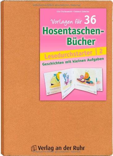 Vorlagen für 36 Hosentaschenbücher - Lesedurchstarter 2: Geschichten mit kleinen Aufgaben