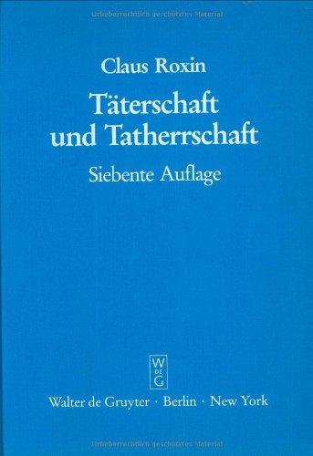 Täterschaft und Tatherrschaft