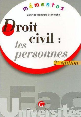 Droit civil : les personnes