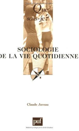 Sociologie de la vie quotidienne