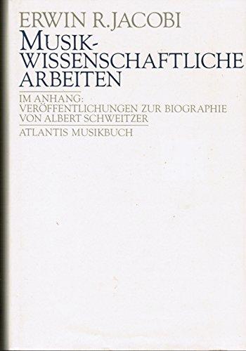 Musikwissenschaftliche Arbeiten