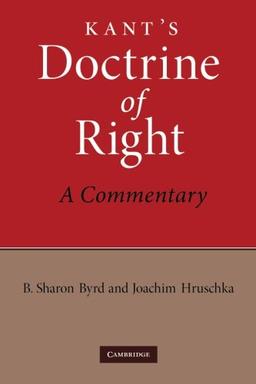 Kant's Doctrine of Right: A Commentary