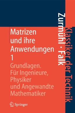 Matrizen und ihre Anwendungen 1: Grundlagen Für Ingenieure, Physiker und Angewandte Mathematiker (Klassiker der Technik, Band 1)