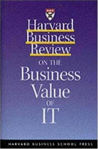 Harvard Business Review on the Business Value of IT