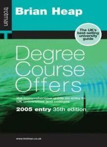 2005 Entry (Degree Course Offers)