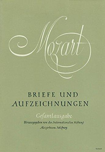 Briefe und Aufzeichnungen: Mozart, Wolfgang A., Bd.7 : Band VII, Register