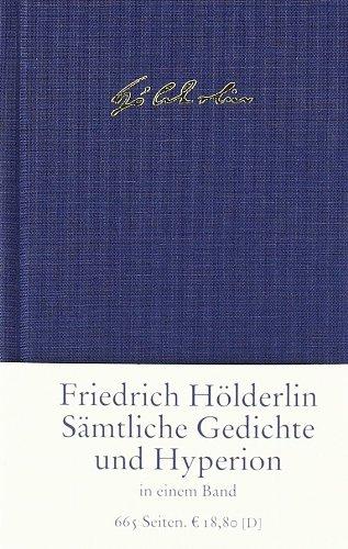 Sämtliche Gedichte und >Hyperion<