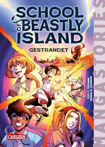 School of Beastly Island Band 1 - Gestrandet: Manga-Stories - Spannende Kinder-Romane mit Manga-Illustrationen