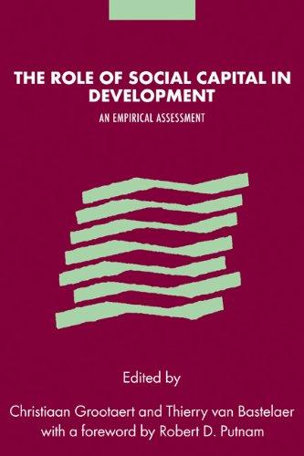 Role Social Capital in Development: An Empirical Assessment