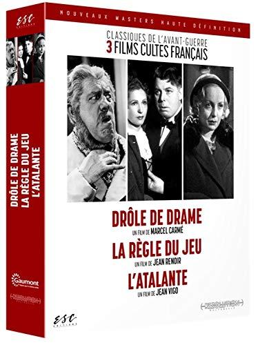 Coffret classiques de l'avant-guerre 3 films : drôle de drame ; la règle du jeu ; l'atalante [FR Import]