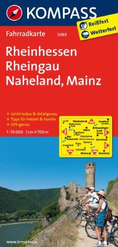 Rheinhessen - Rheingau - Naheland - Mainz: Fahrradkarte. GPS-genau. 1:70000