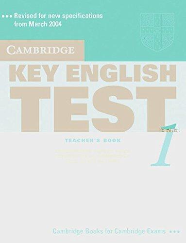 Cambridge Key English Test 1 New Edition: Teacher's Book