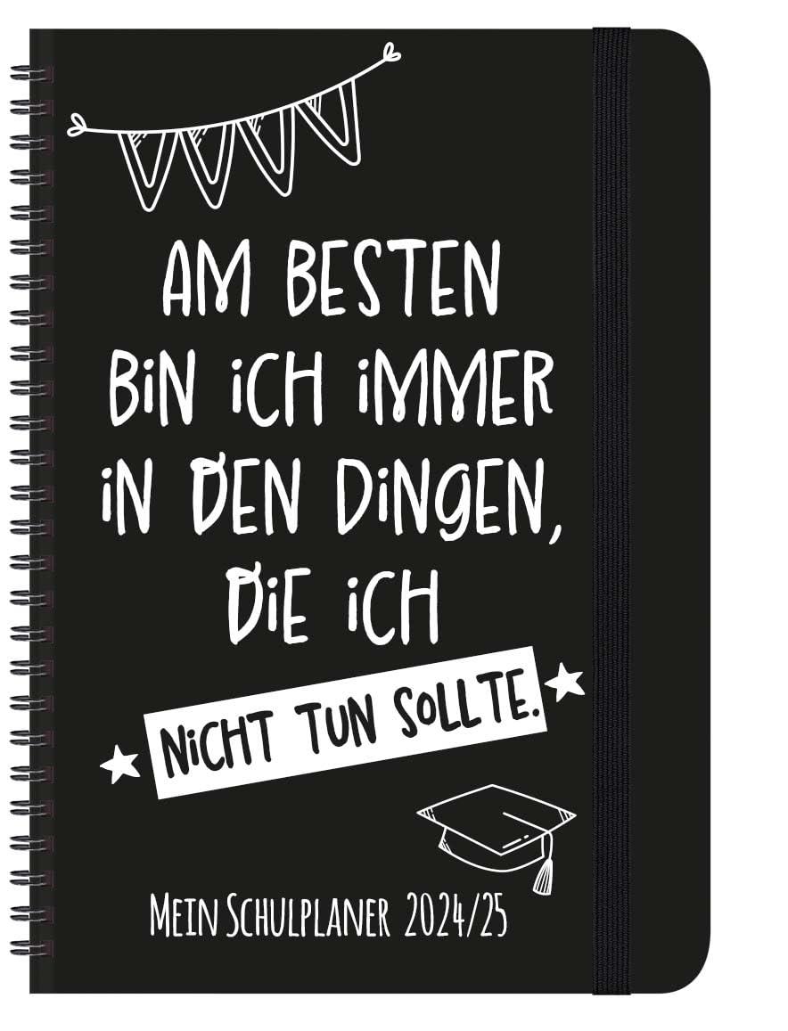 Schülerkalender Am besten 2024/2025: mit 12-monat.-Kalendarium von August 2024 bis Juli 2025. Pro Woche 2 Seiten mit viel Platz für Notizen. Format 14,8 x 21 cm