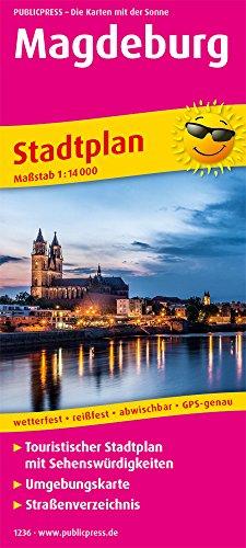 Magdeburg: Touristischer Stadtplan mit Sehenswürdigkeiten und Straßenverzeichnis. (Stadtplan / SP)