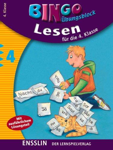 Bingo Übungsblock. Lesen für die 4. Klasse