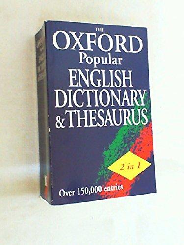 The Popular 2 in 1 Dictionary and Thesaurus