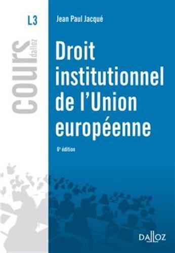 Droit institutionnel de l'Union européenne